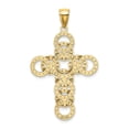 thumbnail image 3 of 14K Gold 2-D Circular Infinity Illusion Cross Charm, 3 of 4
