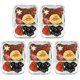 thumbnail image 3 of Juego de 5 botes de almacenamiento de vidrio de 2 compartimentos con tapa mejorada con cierre a presión, aptos para microondas, horno, congelador y lavavajillas (4,5 tazas), 3 of 4