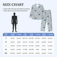 thumbnail image 4 of Naloa Turtles And Shells Men’s Pajamas Set - Long Sleeve Button Down Sleep Shirt and Pajama Bottoms Sleepwear Set-X-Large, 4 of 7