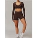 thumbnail image 4 of Conjuntos de entrenamiento for mujer, 2 piezas, sujetador deportivo, camiseta sin mangas, polainas de cintura alta, gimnasio, Yoga, ropa activa, Top de entrenamiento for mujer, 4 of 6