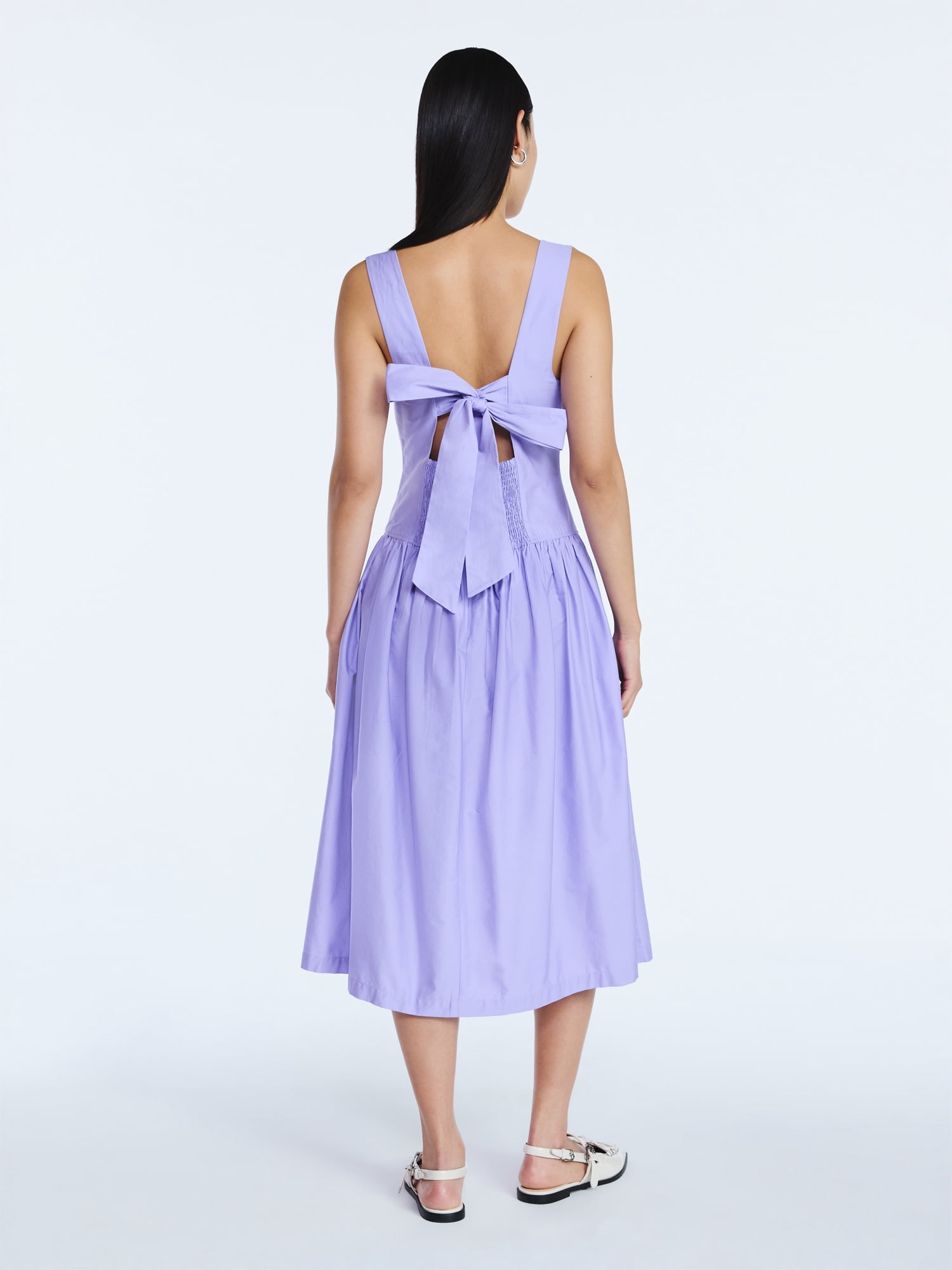 princess polly baby blue dress Spaghetti Strap Cowl Neck Backless Split Dress