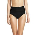 thumbnail image 4 of Calvin Klein Women's High-Waist Cross-Over Swim Bottom Swimsuit (XXL, Black), 4 of 4