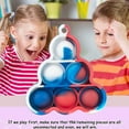 thumbnail image 4 of Pumpkin/Grape Shape Mini Pop Fidget Toy, Push Pop Bubble Fidget Sensory Dimple Toy, Silicone Popular It Bubble Gadgets Special Needs Stress Reliever, Extrusion Bubble Sensory Fidgets (Grape 02), 4 of 6