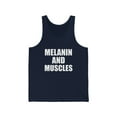 thumbnail image 1 of Melanin and Muscles Unisex Tank Top XS-2XL Black is Beautiful Workout Gym, 1 of 2