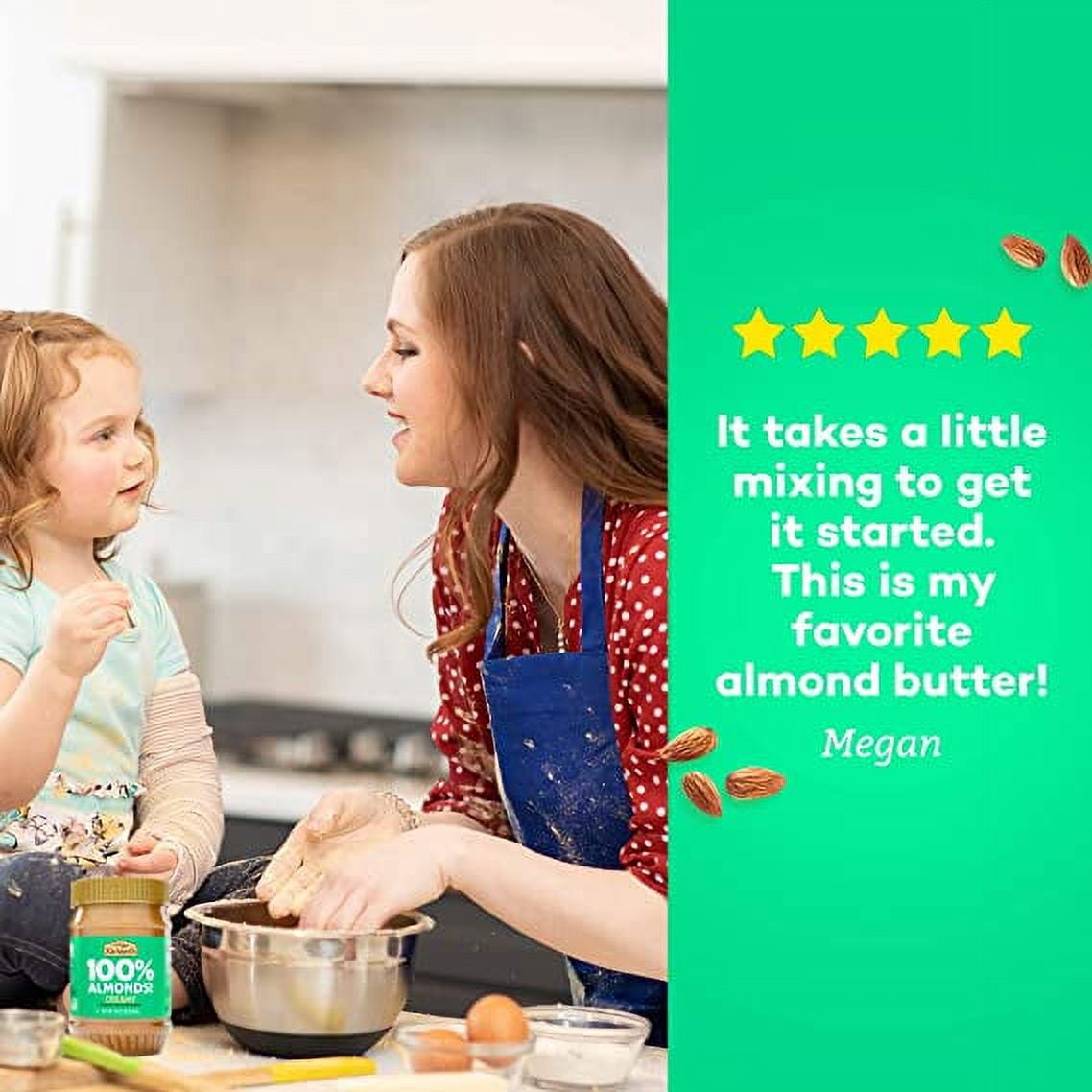 Almond Butter No Sugar Added, Made with Dry Roasted Almonds Pack of 6
