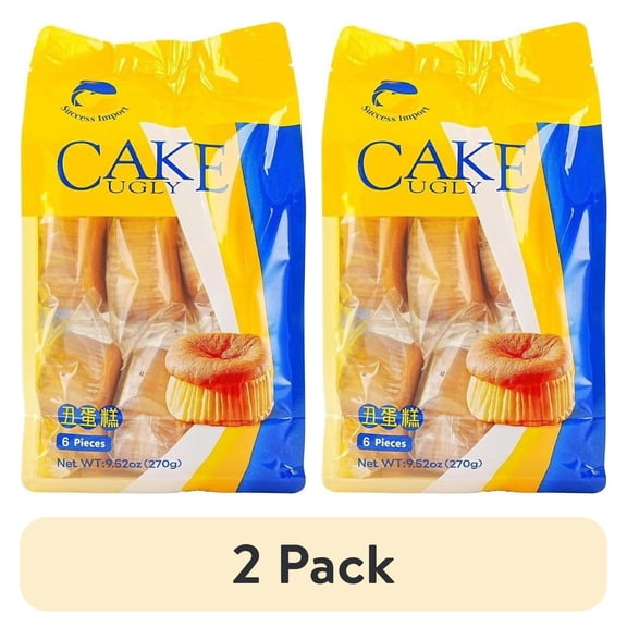 (2 pack) Traditional Ugly Cake Cake Snack, 6 Individually Wrapped Snacks