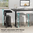 thumbnail image 4 of Soporte para torre de ordenador Bearfire, altura ajustable con ruedas, 4 of 8