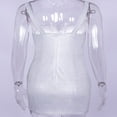 thumbnail image 4 of Robe Moulante Sans Manches pour Femmes, Soirée, Mini Courte, à Paillettes, 4 of 6