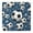 Blue Soccer Balls, variant on Blue Soccer Themed Pattern Square Fitted Tablecloth with Elastic Edge,Square Table Cover,Washable Elastic Table Cover for Home Kitchen Party Decor 34"x34"