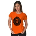 thumbnail image 3 of Lion Jungle Symbolic Spirit Animal Womens Fitted Plus Size Graphic Tee Brisco Brands 2X, 3 of 5