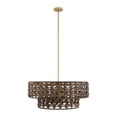 thumbnail image 2 of Silencio 7-Light Pendant in Riviera Brass by Breegan Jane, 2 of 7