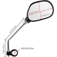 thumbnail image 2 of Piezas Espejos para Bicicleta, Espejos Retrovisores, Espejos Laterales para Bicicleta, Espejos Retrovisores Ajustables a 360° para Montaje Izquierdo y Derecho, Espejos para Manillar para Bicicletas,, 2 of 8