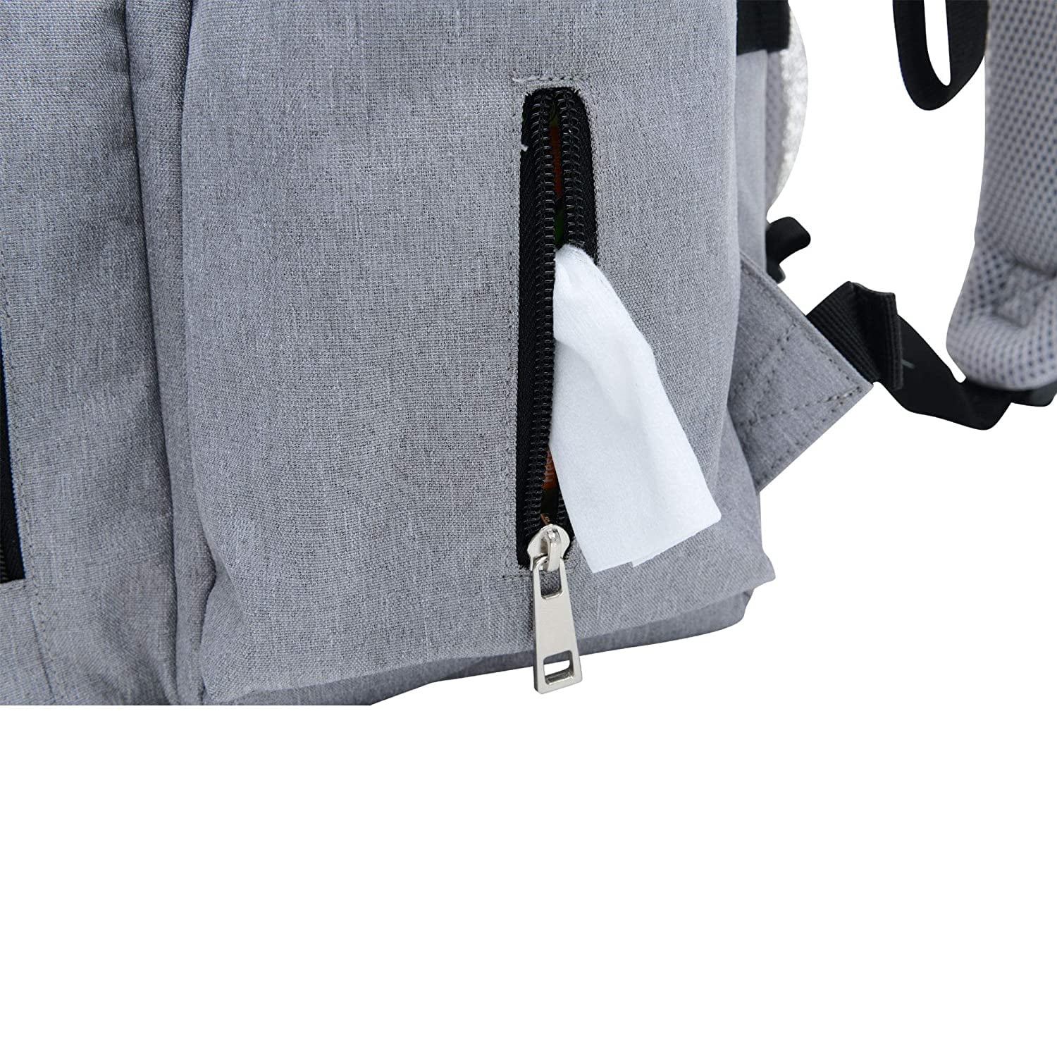 Diaper Backpack for Mom and Dad - Stylish Designer Diaper Bag - Includes Changing Pad, Large Roomy Pockets, Insulated Pouch - Great For Travel