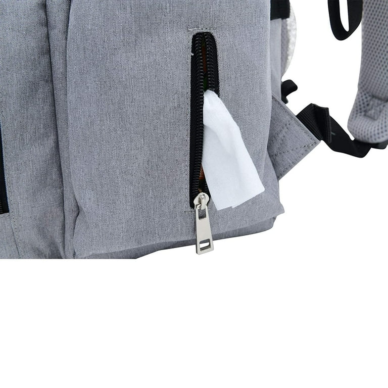 Diaper Backpack for Mom and Dad Stylish Designer Diaper Bag Includes Changing Pad Large Roomy Pockets Insulated Pouch Great For Travel