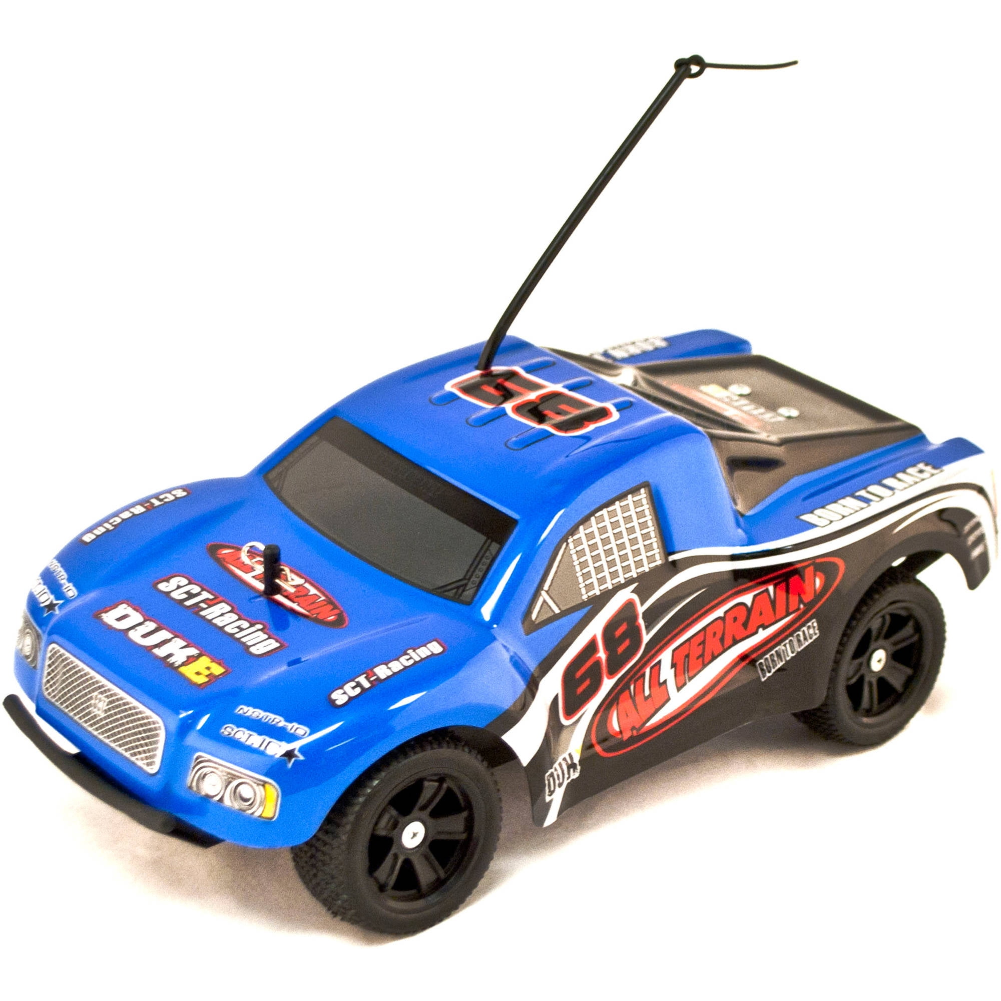 Aleko 1/18 Truck 27MHz AAA Battery Remote Control Car, Blue - Walmart.com