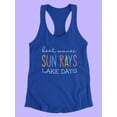 thumbnail image 3 of Sun Rays And Lake Days Women Racerback Tank, Female XX-Large, 3 of 4