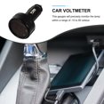 Chuangji 2in1 1224V Car Lighter Plug Voltmeter Temperature Gauge