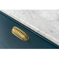 thumbnail image 5 of Goo-Ki 3"(76mm) Hole Center Brushed Gold Kitchen Cabinet Handles, Closet Classic Zinc Alloy Din Cup Cabinet Pulls Dresser Handles for Bedroom, 6 Pack, 5 of 8
