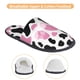 thumbnail image 3 of Balery Cow Spots Pantuflas de Casa de Felpa Silenciosas con Diseño Estampado, Zapatillas Cómodas Antideslizantes de Algodón para Interior-Large, 3 of 8