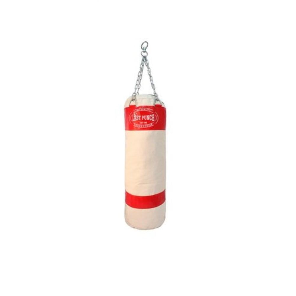 Heavy Duty Pro Punching Bag with Chains Empty, Red, You can fill up with what ever you desire By