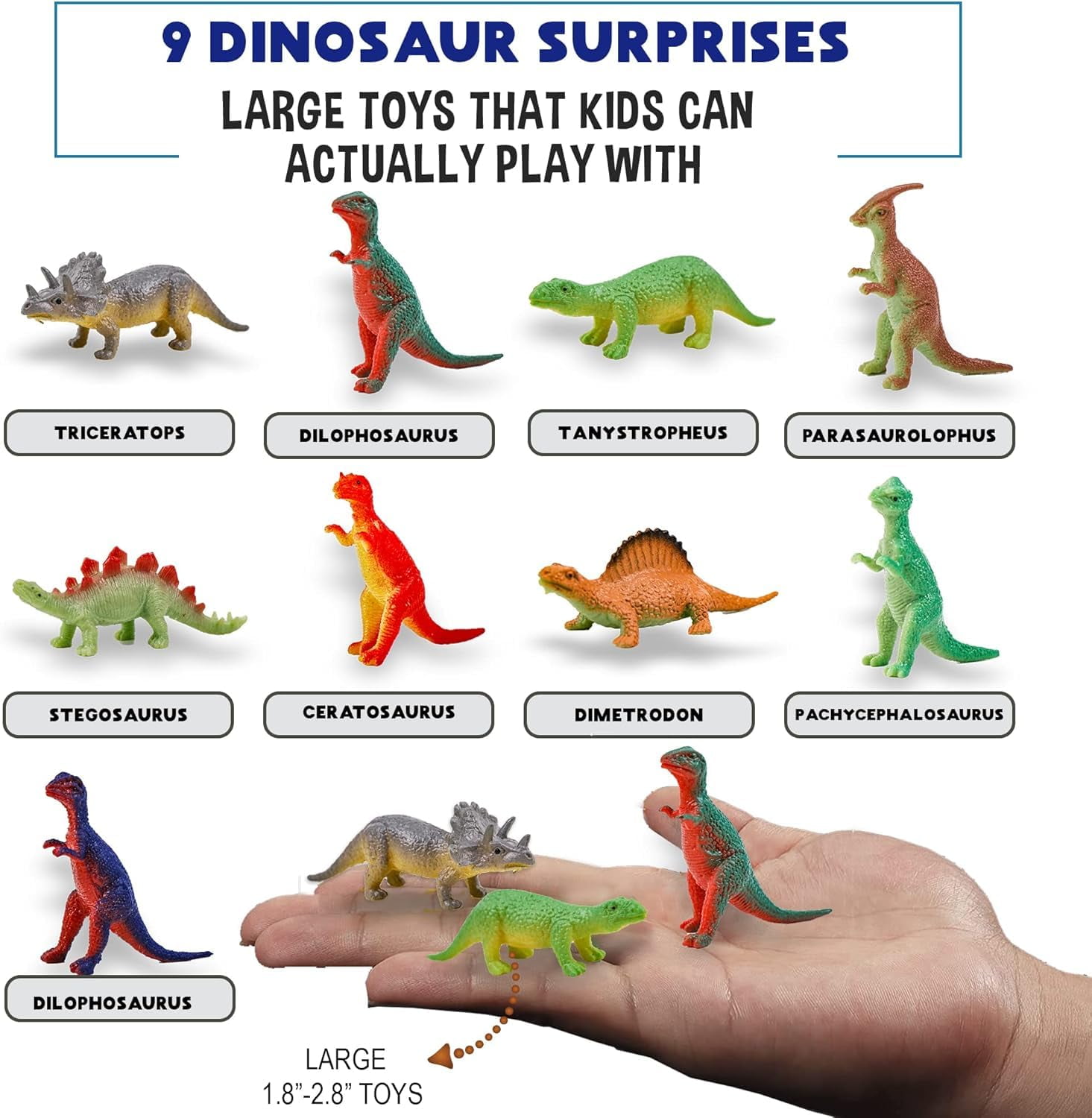 Mineral Me Bath Bombs for Kids with Toys Inside Plus Dinosaur Puzzle - Set of 9 w/ Mild Fruity Scent