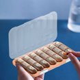 thumbnail image 4 of Organizador de pastillas semanal de 7 días | Caja portátiles para medicamentos con gran capacidad | Caja pequeña para vitaminas y medicamentos, tamaño bolsillo | Plástico duradero | Para uso de, 4 of 5