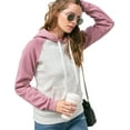 thumbnail image 5 of Doublju Women's Long Sleeve Lightweight Pullover Raglan Hoodie Sweatshirts, 5 of 5