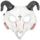 thumbnail image 1 of Goat Skull Mask Halloween Costume Prop Masquerade Accessory For Adults In White 1Pack, 1 of 4