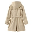 thumbnail image 5 of Women Hooded Long Sleeved Spring And Autumn Jacket Loose Casual Windproof Jacket Medium Jacket Women Hooded Windbreaker Windbreaks for Women Cute Fall Dresses Women 2x Jacket Jacket Tall Women Jacket, 5 of 5
