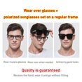 thumbnail image 4 of Gafas de sol polarizadas con montura para miopía, de doble propósito, ligeras y cómodas, impermeables y a prueba de golpes, perfectas para conducir y actividades al aire libre., 4 of 5