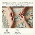 thumbnail image 6 of 80 Pcs Jelly Roll Fabric Strips for Quilting Sewing-2.6 Inch Precut Cotton Floral Fabric Strips Bundles with Wavy Edges, Perfect Quilting Fabric for Sewing, DIY Sewing Supplies Leaf Green, 6 of 11