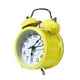 thumbnail image 1 of Reloj despertador clásico antiguo, silencioso, mecánico, con sonido fuerte para escritorio. Amarillo, 1 of 9