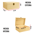 thumbnail image 4 of Caja Para Regalo De Madera Natural Malubero Madera, 4 of 5