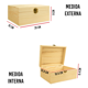 thumbnail image 4 of Caja Para Regalo De Madera Natural Malubero Madera, 4 of 5