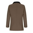thumbnail image 6 of Moxiu Blazers for Women Open Front Business Work Office Long Sleeve Light Jackets for Women Casual Button Suit Jackets Blazer 2025 Coffee,L, 6 of 8