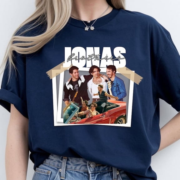 Jonas Shirt: Vintage Bros Concert Graphic Tee, Retro Band Style