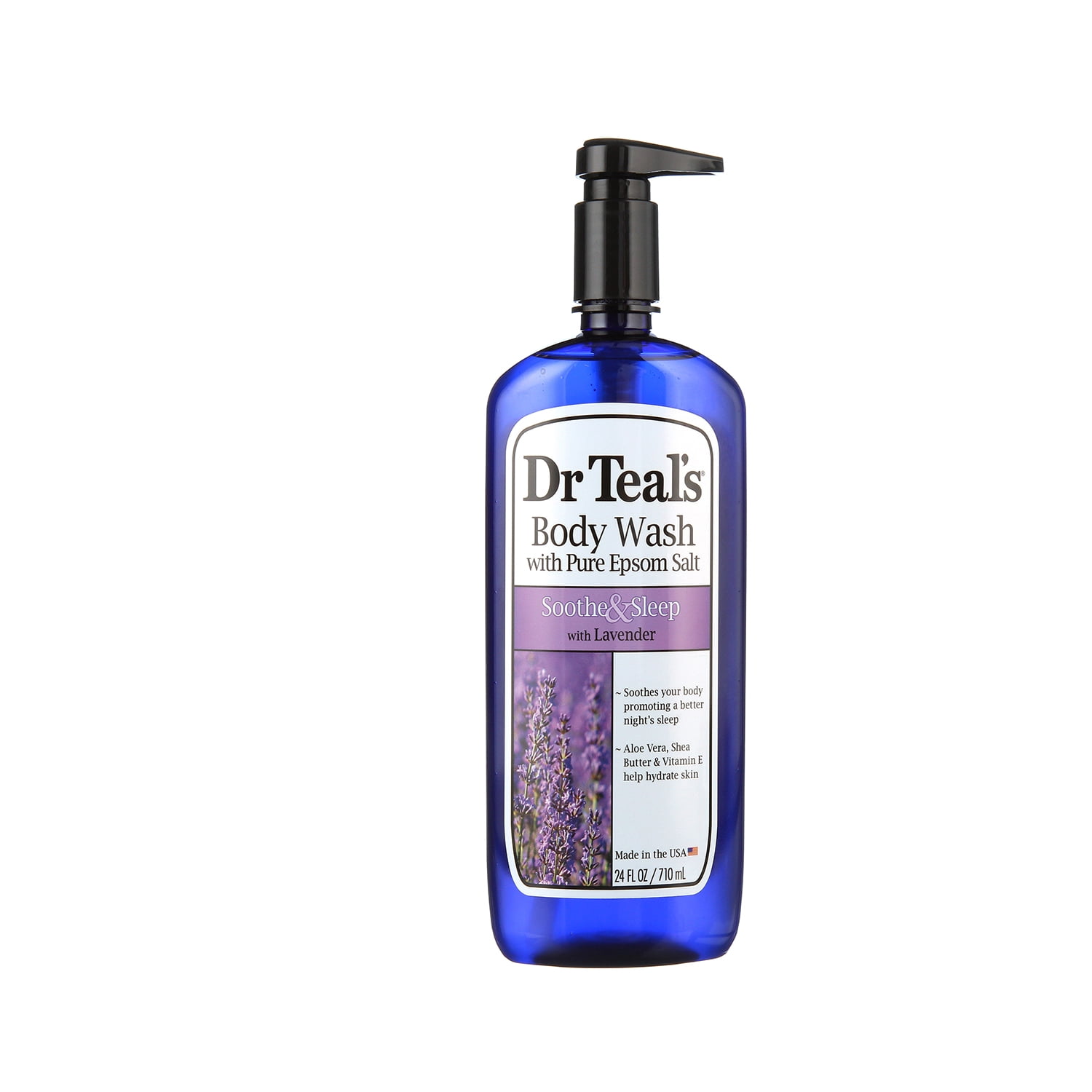 Dr Teal's Pure Epsom Salt Body Wash Soother & Moisturize With Lavender 24 oz Pack of 2