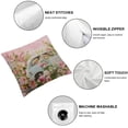 thumbnail image 6 of nygtbtfer Pillow Cover - Vintage Pink Floral Truck Design - Romantic Botanical Cushion Case for Home Decor, Sofa, Couch - Perfect for Wedding Anniversary &amp; Valentine's Celebrations White, 6 of 7