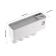thumbnail image 3 of Cqxid Rack Under $30 Toothpaste Dispenser Squeezer With Holders For Bathroom Shelf Cups Toothbrush Toothpaste Holder Drawer Organizer Space Cups Grey, 3 of 5