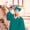 Green, variant on Conairie Unisex Graduation Cap and Gown with Tassel Adult Set for High School and University Green 39
