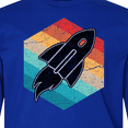 thumbnail image 4 of Inktastic Rocket Ship Retro Space Long Sleeve Youth T-Shirt, 4 of 5