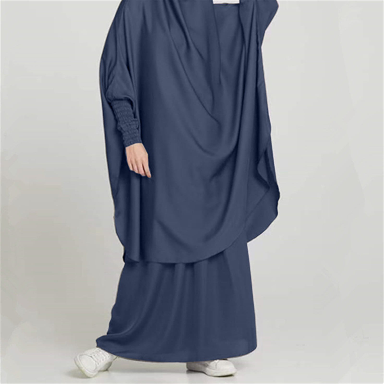 Lisingtool Work Pants for Women Women's Casual Solid Robe Abaya