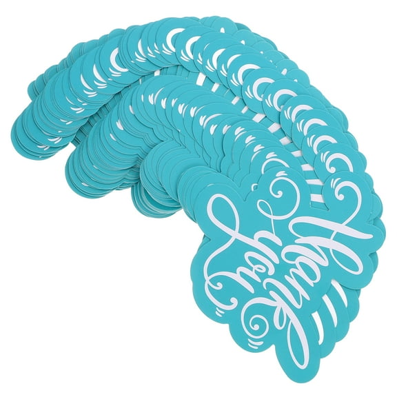 50pcs Mini Thank You Cards for Showing Thanks Unique Design with Green Double Sided Prints on