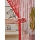 thumbnail image 3 of Nvzi 1 paquete de cortinas de 39 x 79 pulgadas para puertas, divisores de ambientes,cortinas colgantes con cuentas para puertas de armarios de dormitorios, color rojo vino, 3 of 4