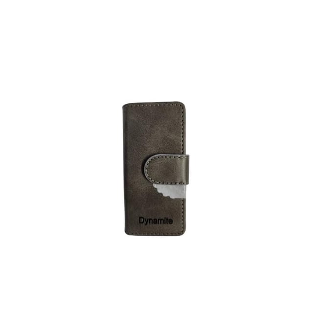 Funda de piel tipo libro para reproductor MP3 Samvix Dynamite, color gris