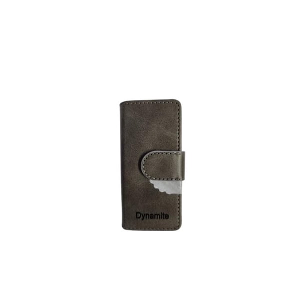 Funda de piel tipo libro para reproductor MP3 Samvix Dynamite, color gris