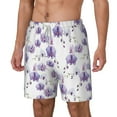 thumbnail image 2 of Balery Orchids Flowers Mens Swim Trunks Swim Shorts for Men Quick Dry Inseam Beach Shorts with Compression Liner Pocket-Medium, 2 of 9