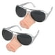 thumbnail image 1 of FELTECHELECTR 2 gafas de nariz de cerdo, divertidas gafas de cosplay, gafas creativas para fiestas, suministros para fiestas (plateadas), 1 of 5