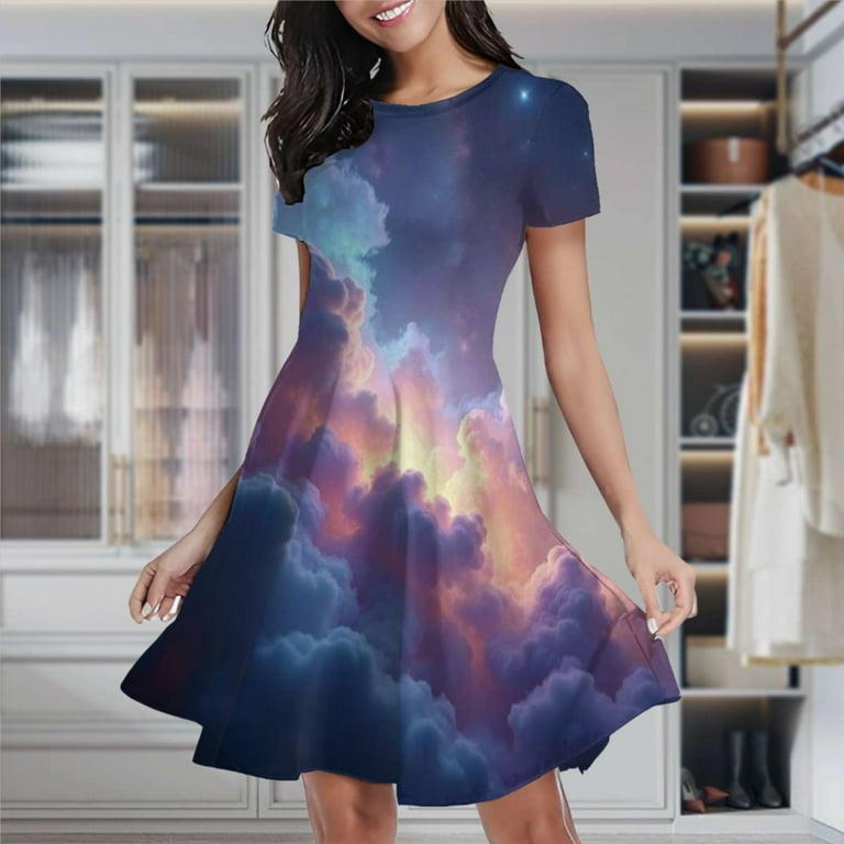 white christmas dresses Galaxy Night Dress