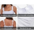 thumbnail image 5 of RELLECIGA Women's Bandeau Ruched Tankini Top Swimsuits Modest Bathing Suits, 5 of 7